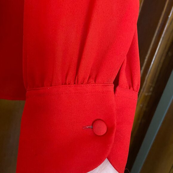 Red Vintage Blouse (Size 12) - Picture 2 of 5